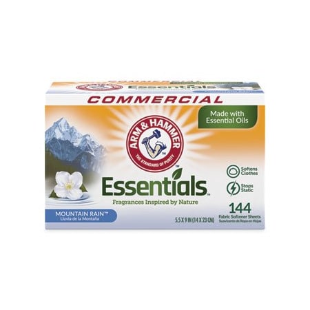 Church & Dwight Co. ArmHammer, Essentials Dryer Sheets, Mountain Rain, 6PK 3320000102
